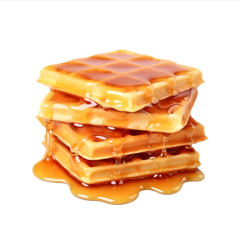 WAFFLES AND SYRUP